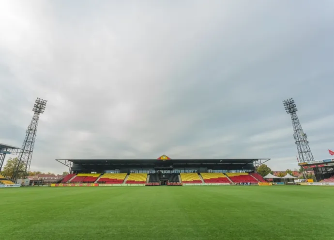 In stadion De Adelaarshorst in Deventer