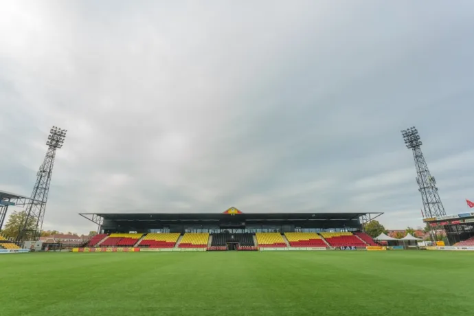 In stadion De Adelaarshorst in Deventer
