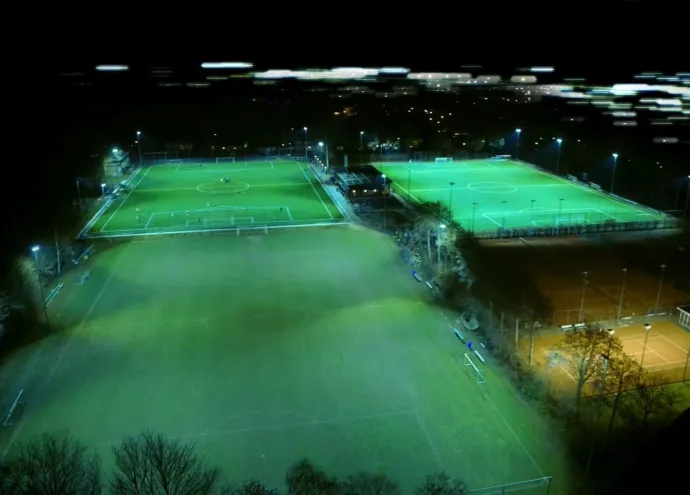 LED-verlichting van OVI Group bij FC Bergh