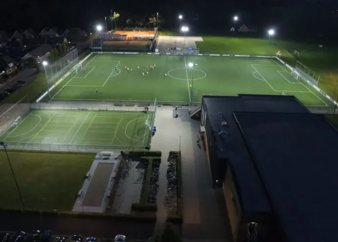 LED-verlichting van OVI Group bij MFC Klarenbeek