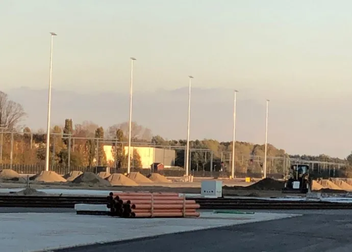 LED-verlichting van OVI Group bij Cabooter Rail Terminal