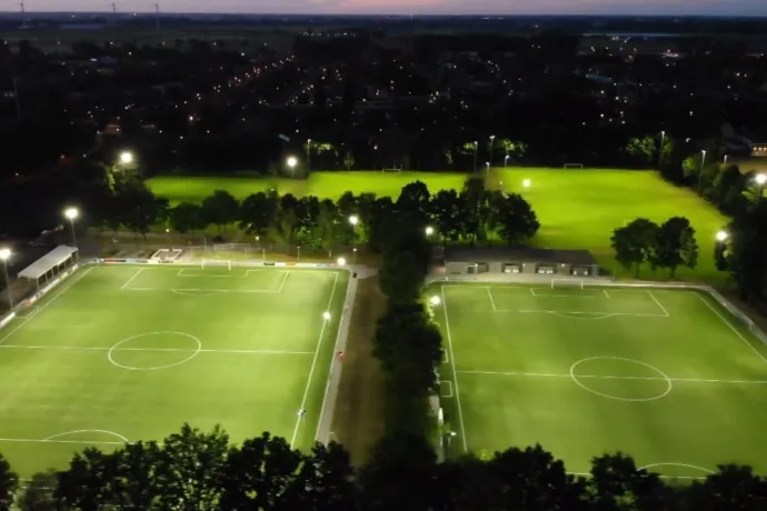 LED-verlichting van OVI Group bij WSC Waalwijk