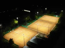 LED-verlichting van OVI Group bij tennisvereniging TV Peize